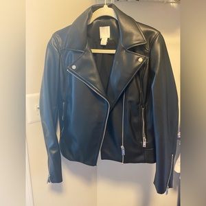 Almost New- Leather bikers jacket